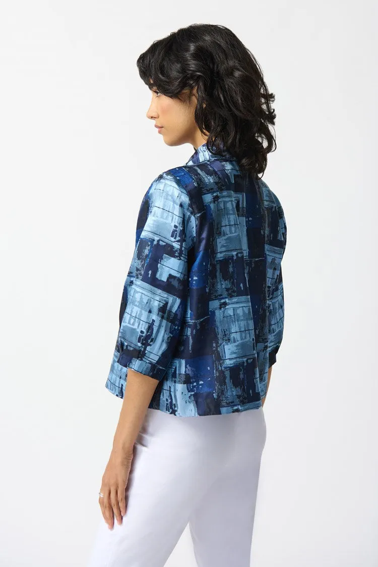 Abstract Jacquard Boxy Jacket