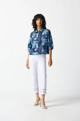 Abstract Jacquard Boxy Jacket