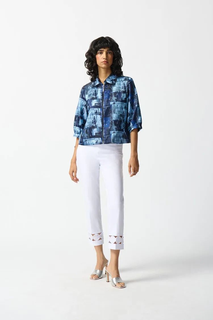 Abstract Jacquard Boxy Jacket