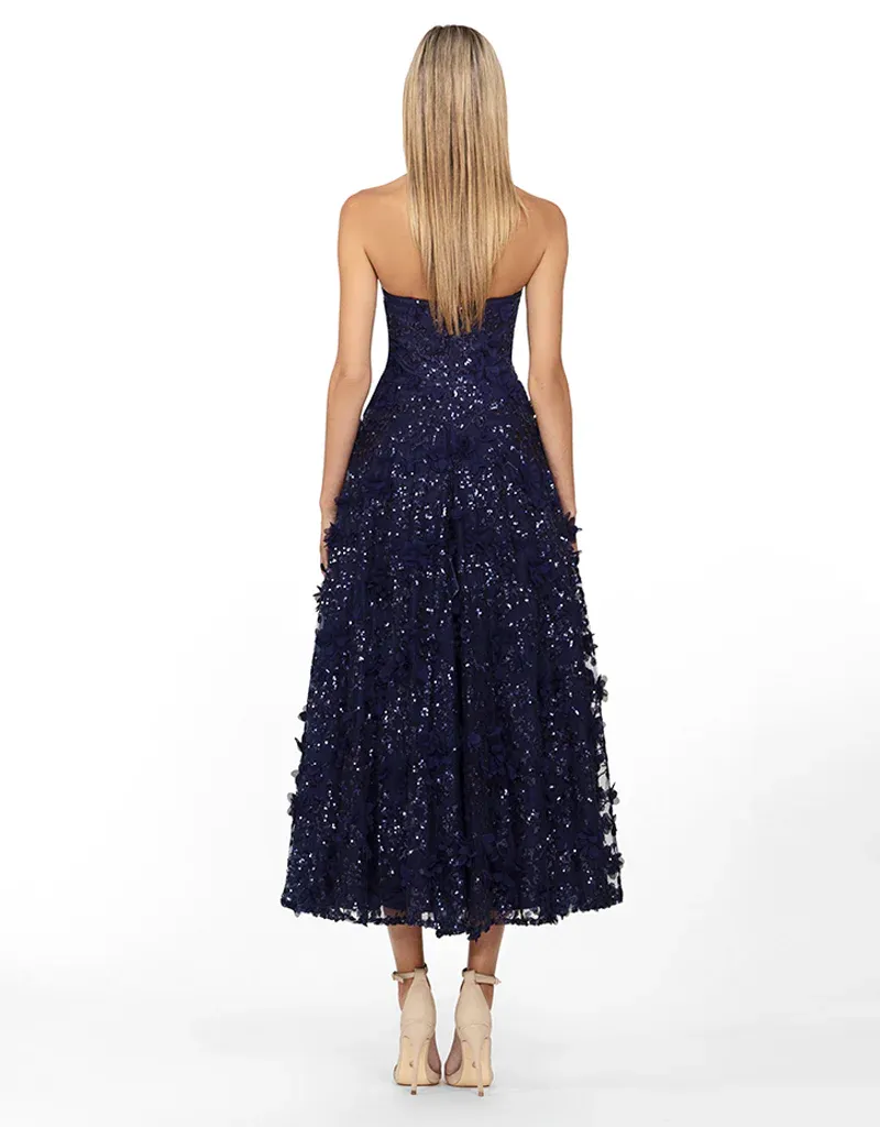 Adela Sweetheart Petal Midi