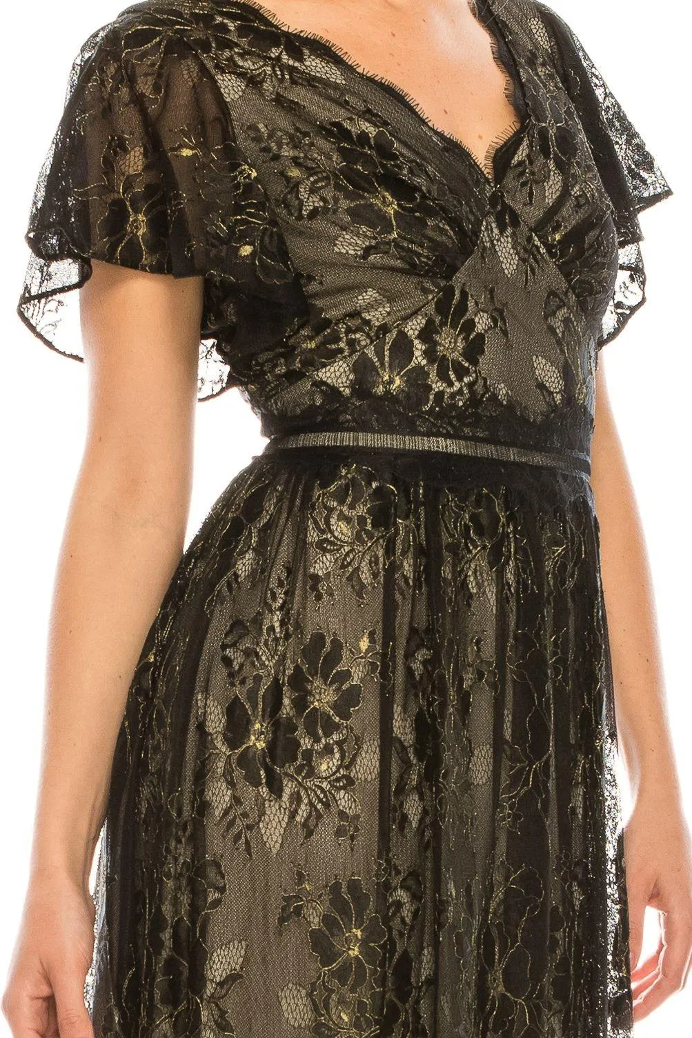 Adrianna Papell AP1E205747 Long Formal Lace Dress