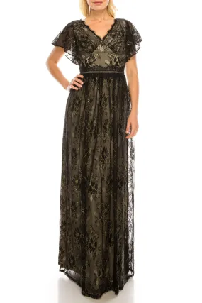 Adrianna Papell AP1E205747 Long Formal Lace Dress