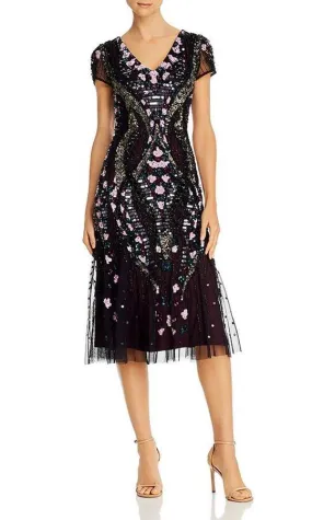 Adrianna Papell AP1E206950 Short Sequins Sheath Dress