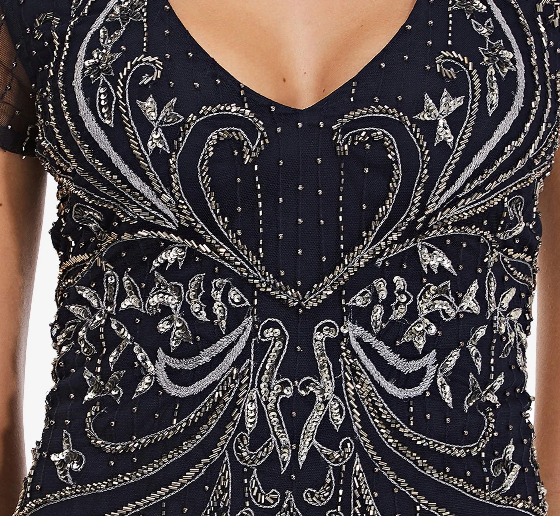 Adrianna Papell AP1E207147 Long Formal Beaded Dress