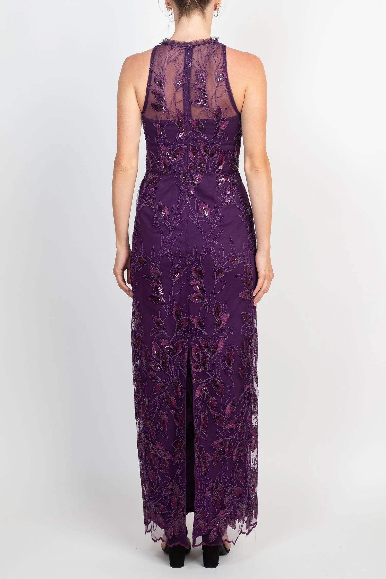 Adrianna Papell AP1E209275 Sleeveless Long Embroidered Formal Dress