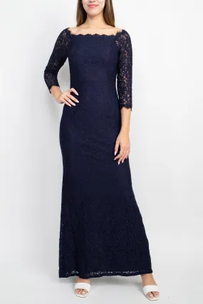Adrianna Papell AP1E209461 Long 3/4 Sleeve Bodycon Formal Dress