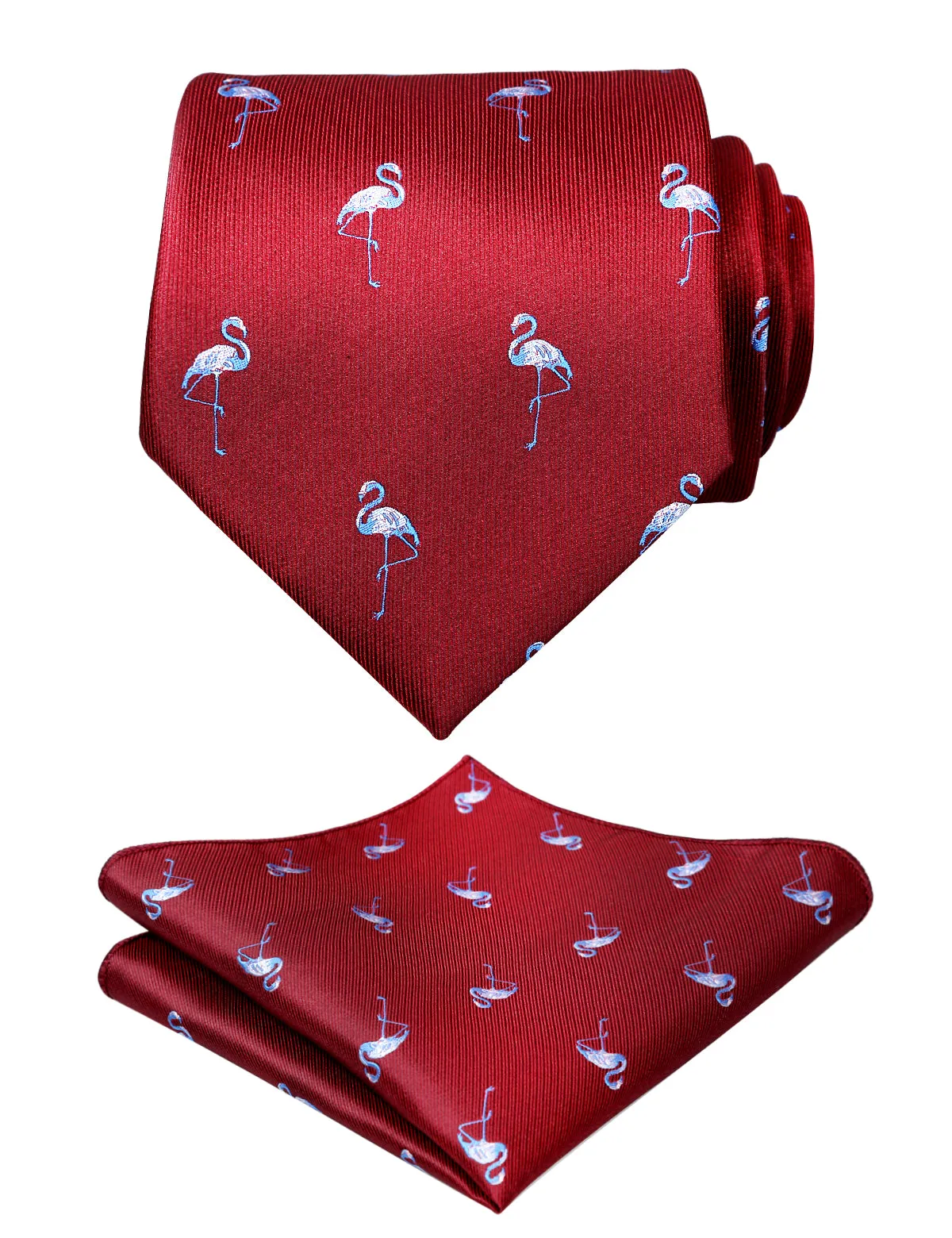 Adult Regular Size Flamingo Patterned Necktie-073