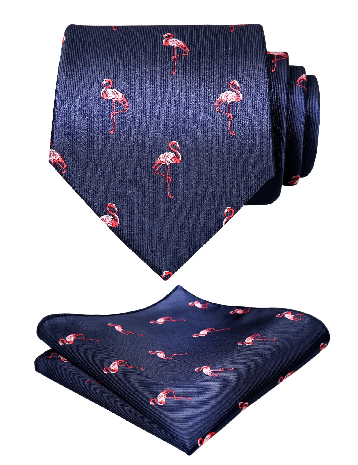 Adult Regular Size Flamingo Patterned Necktie-073
