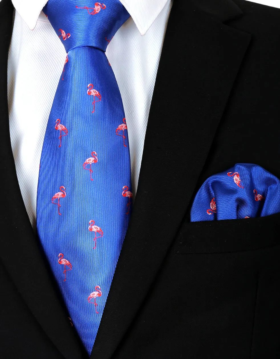 Adult Regular Size Flamingo Patterned Necktie-073