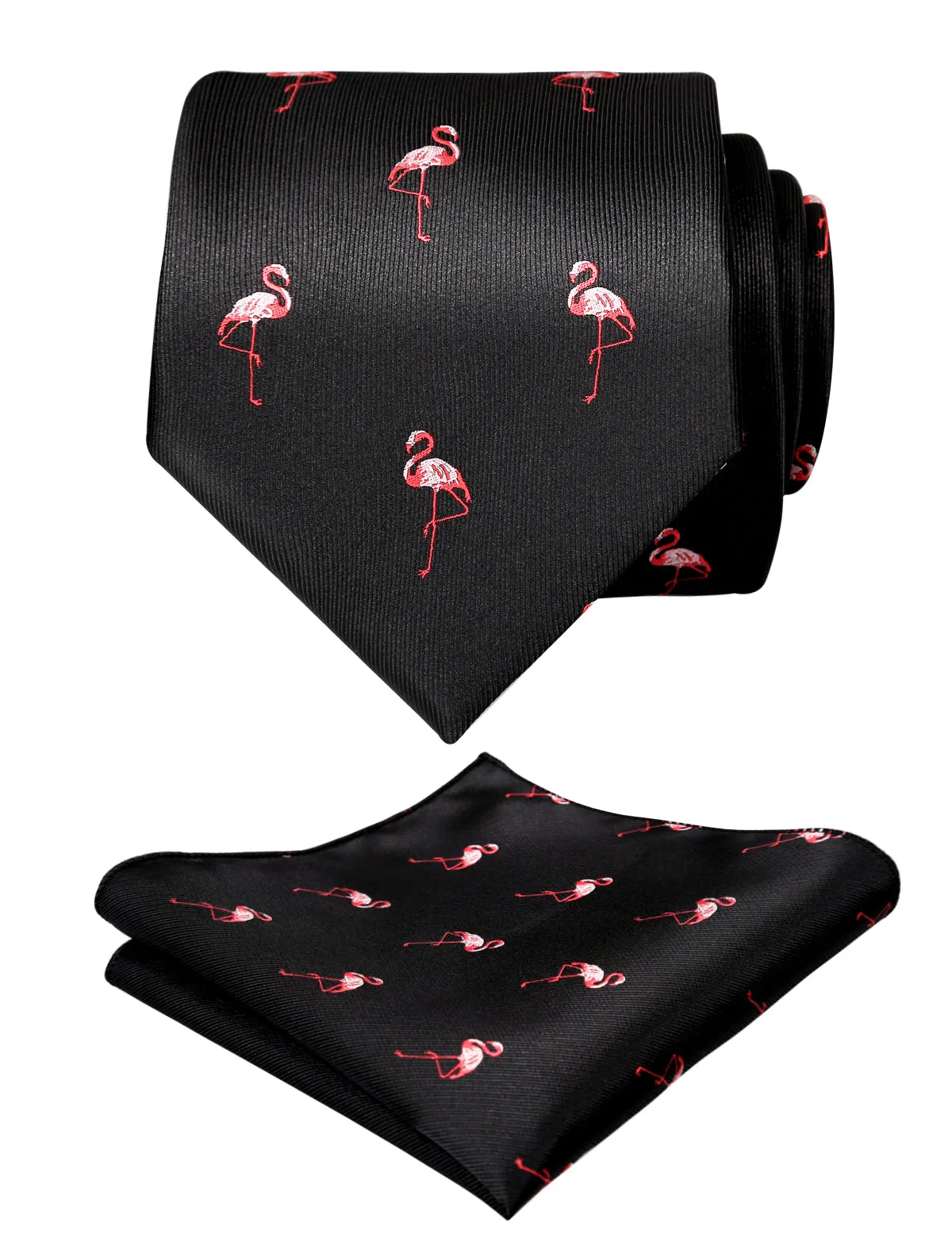 Adult Regular Size Flamingo Patterned Necktie-073