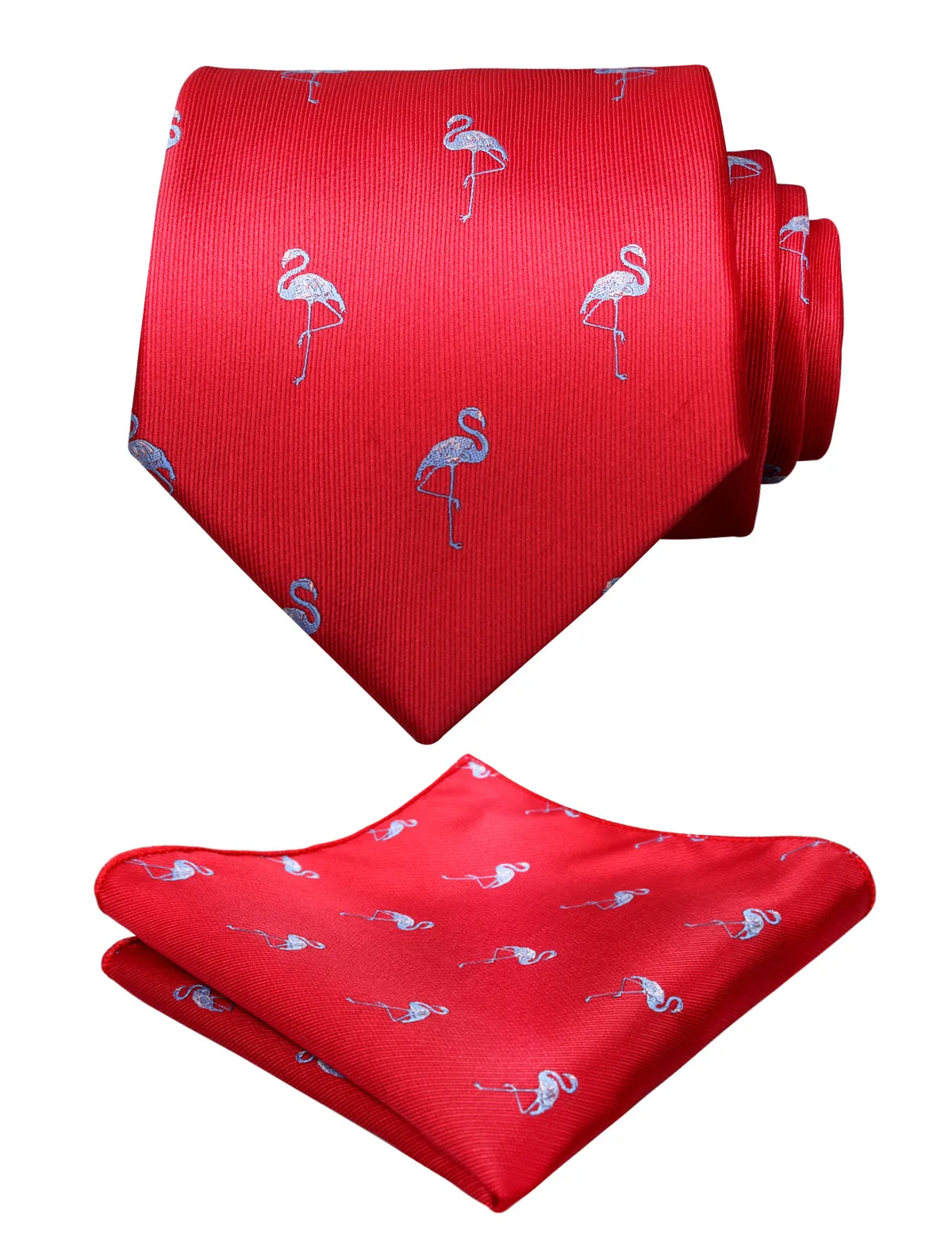 Adult Regular Size Flamingo Patterned Necktie-073