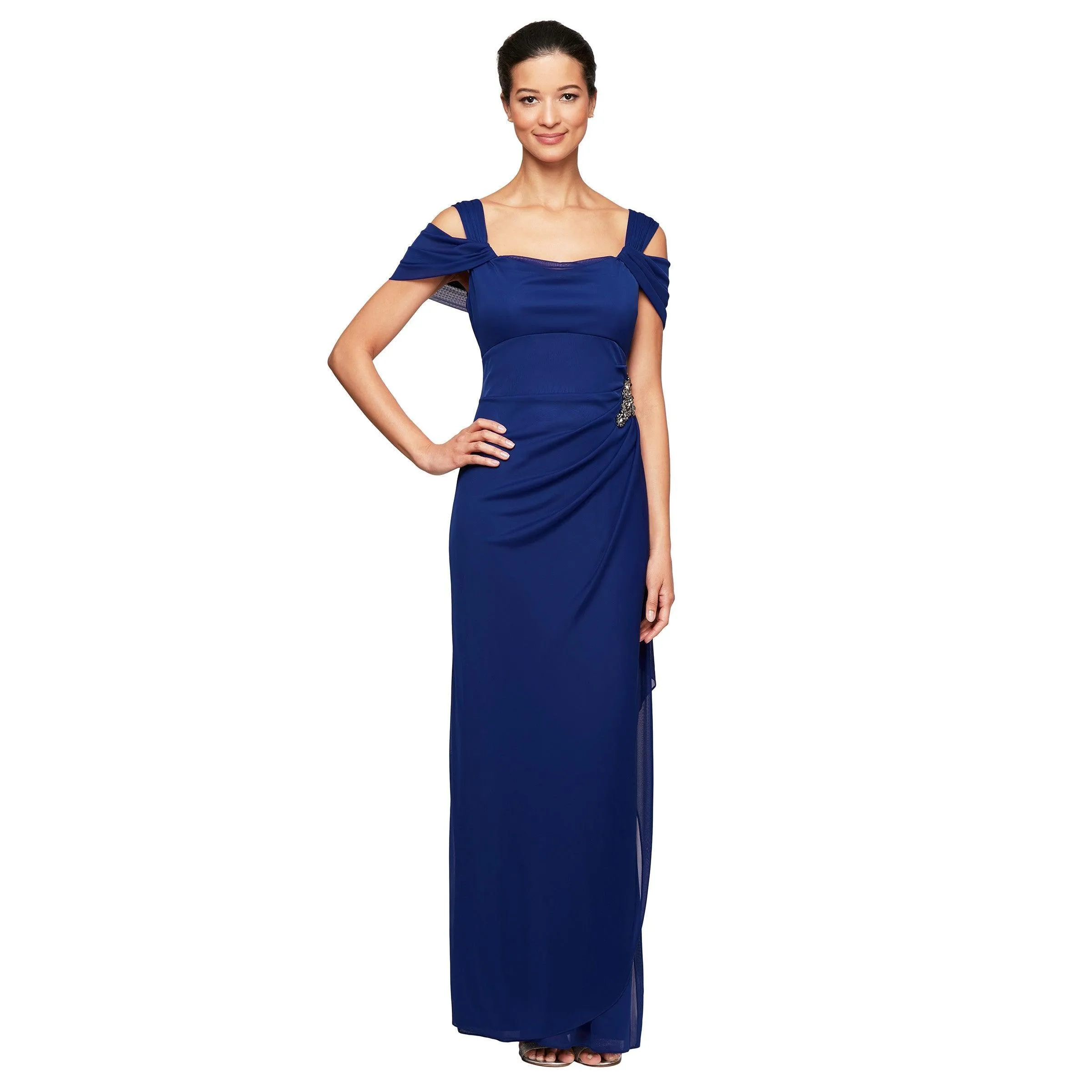 Alex Evenings AE132902 Long Formal Off Shoulder Dress