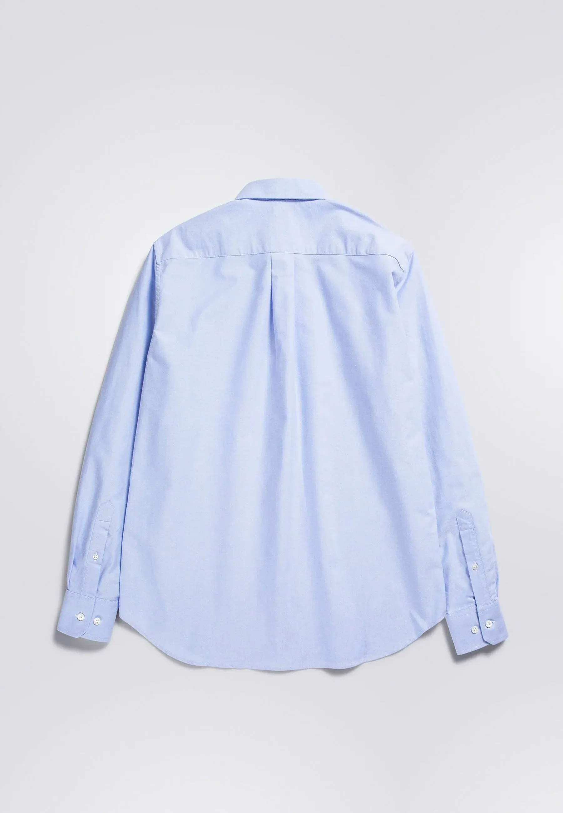Algot Oxford Monogram Shirt - Pale Blue