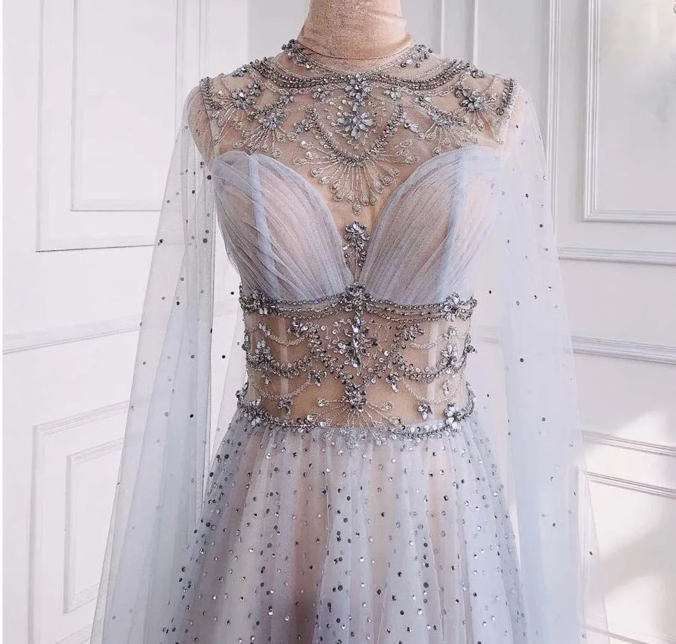 Annika Beading Diamond Beading Evening Dress