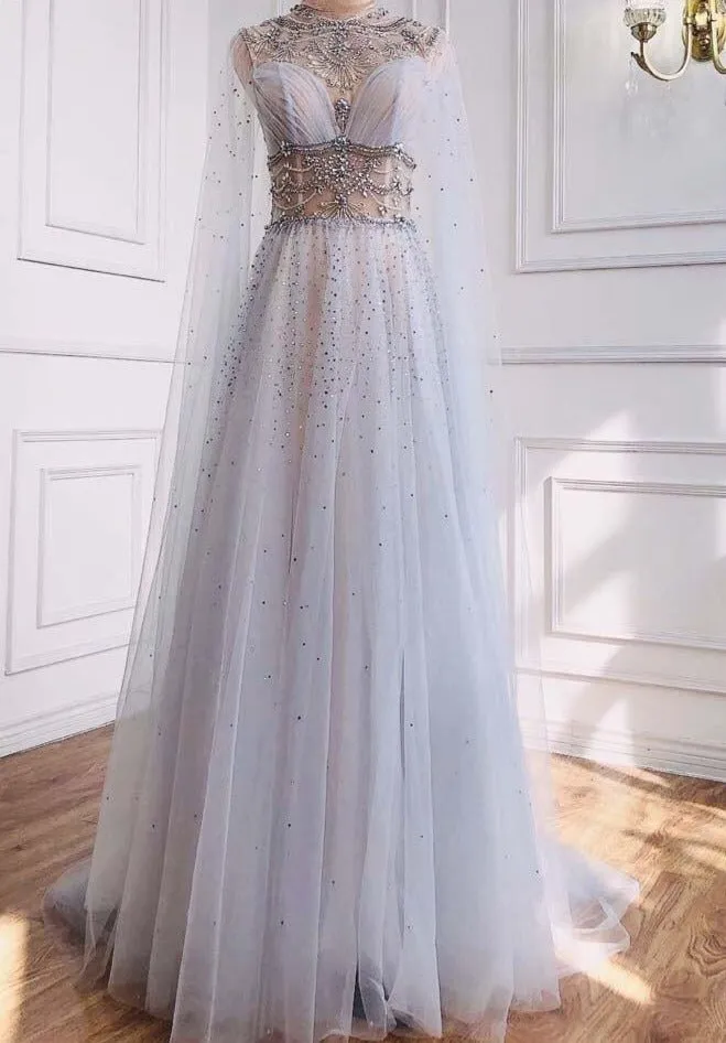Annika Beading Diamond Beading Evening Dress