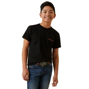 Kids Ariat Shield Stitch Black T-Shirt - Stylish and Durable - Item #10045294