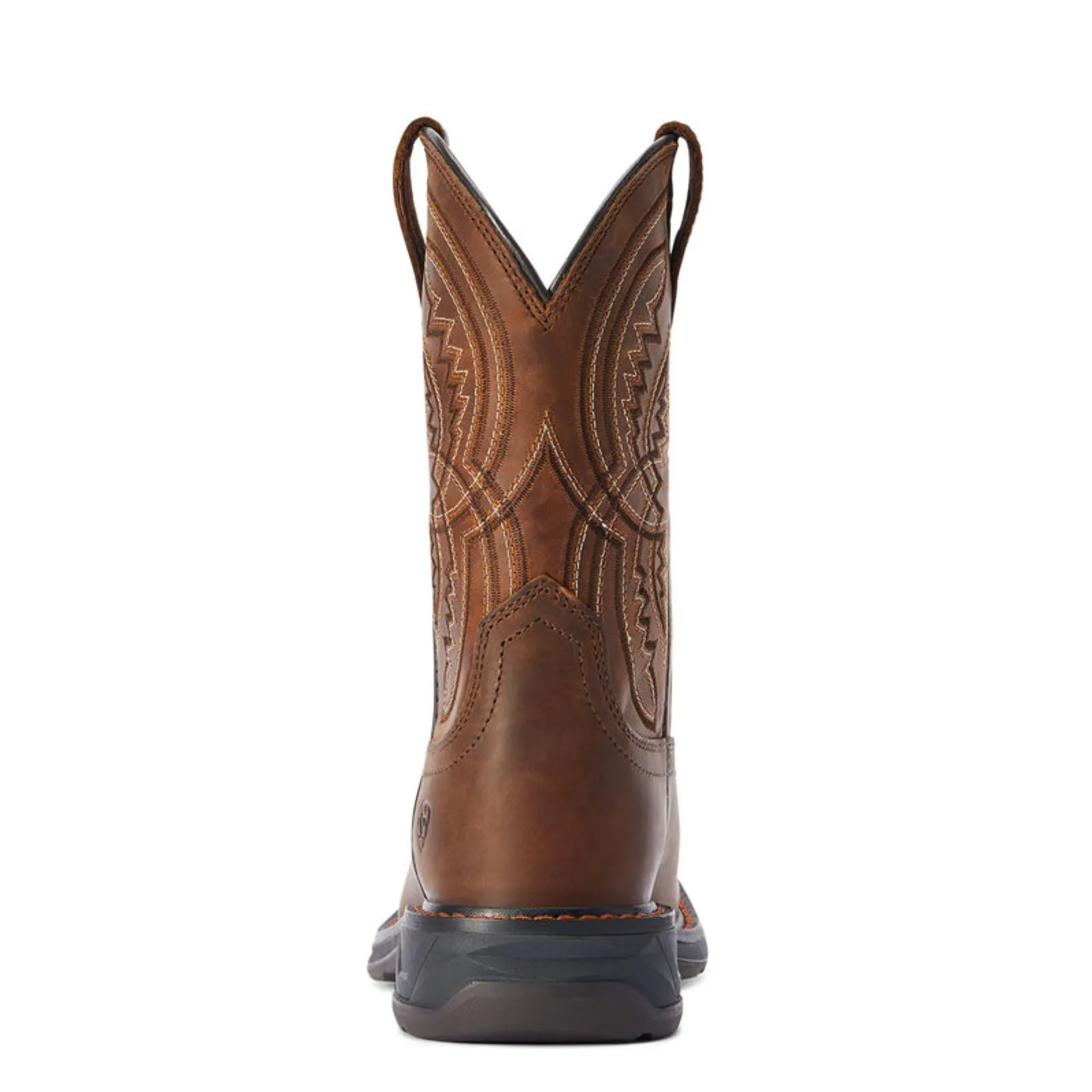Ariat Kids' 8" Workhog XT Coil Dirt Roads Brown Wide Square Toe Western Boot