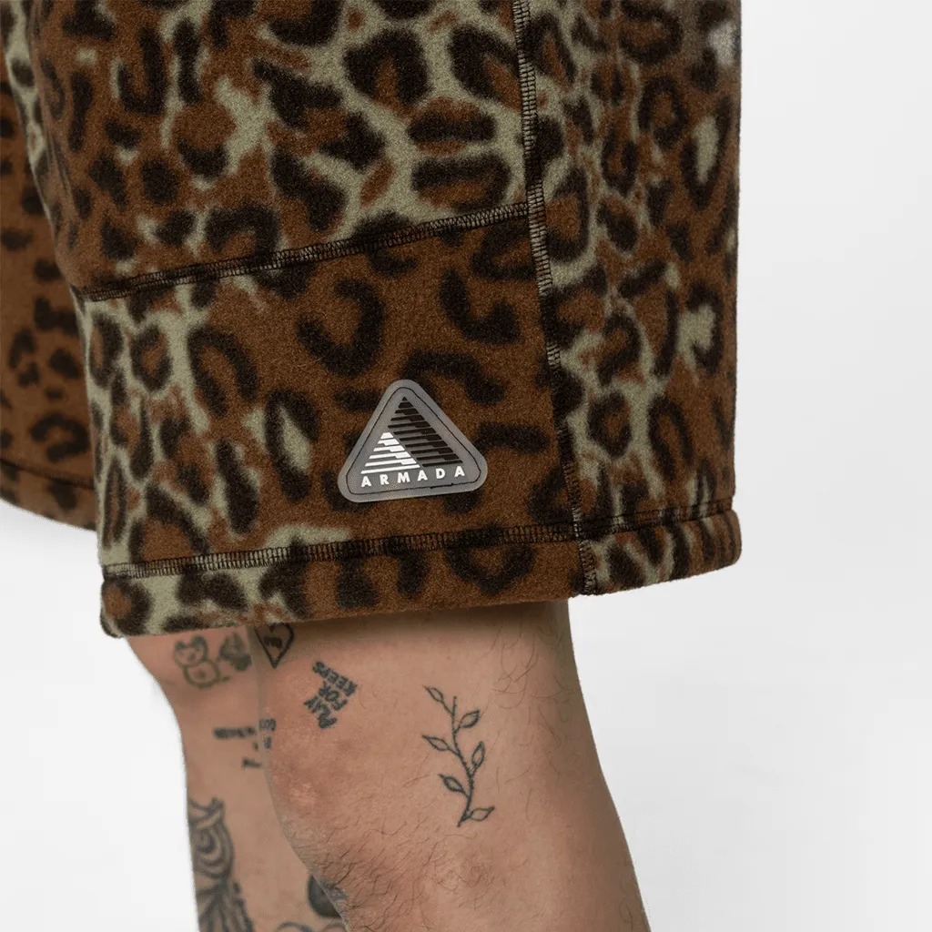 Arlie fleece shorts - Leopard