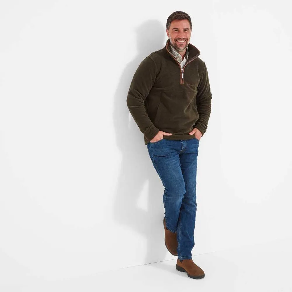 Berkeley 1/4 Zip Fleece - Dark Olive