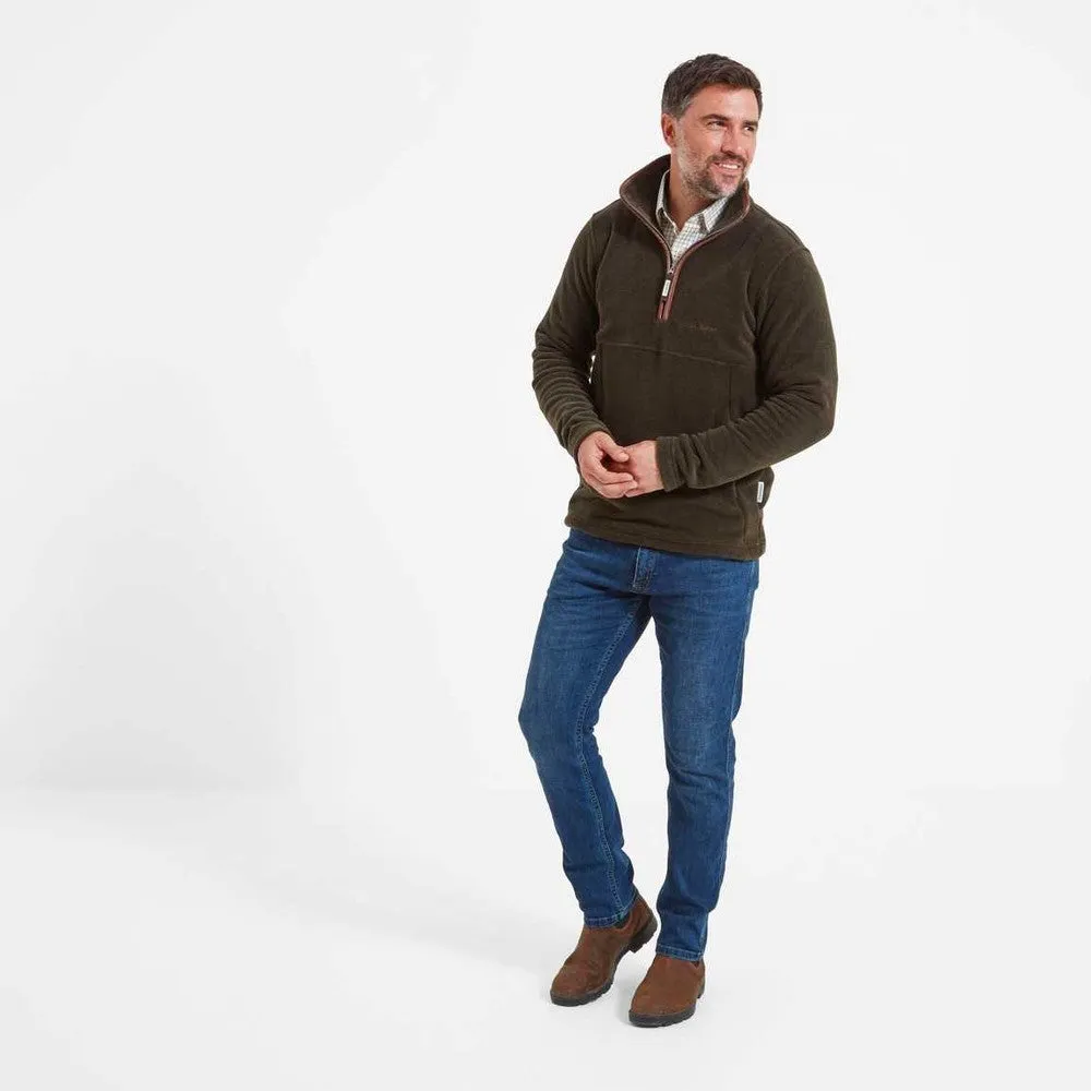 Berkeley 1/4 Zip Fleece - Dark Olive
