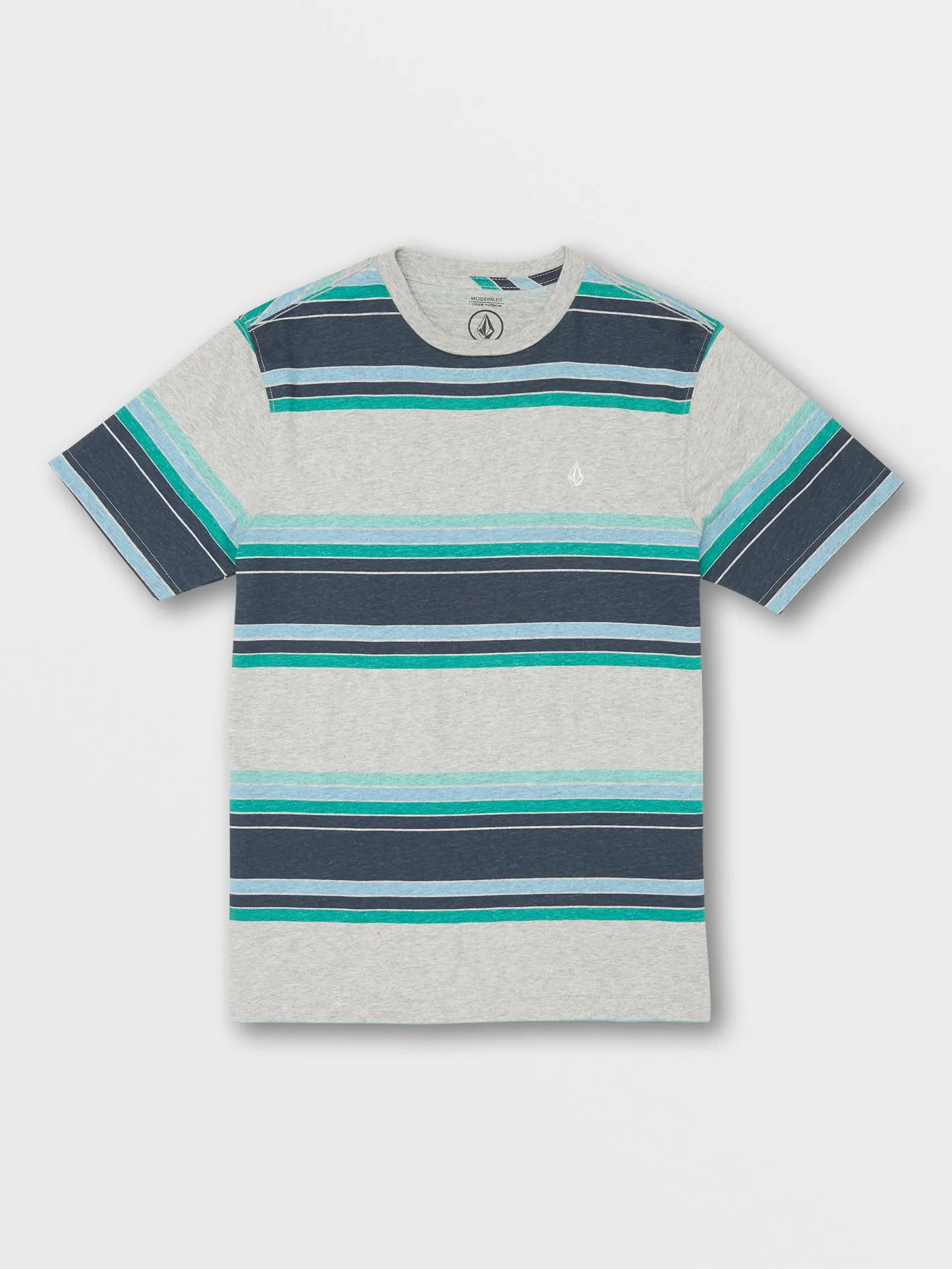 Big Boys Sandstone Crew Short Sleeve Shirt - Grey