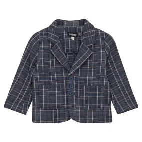 blazer plaid - blue