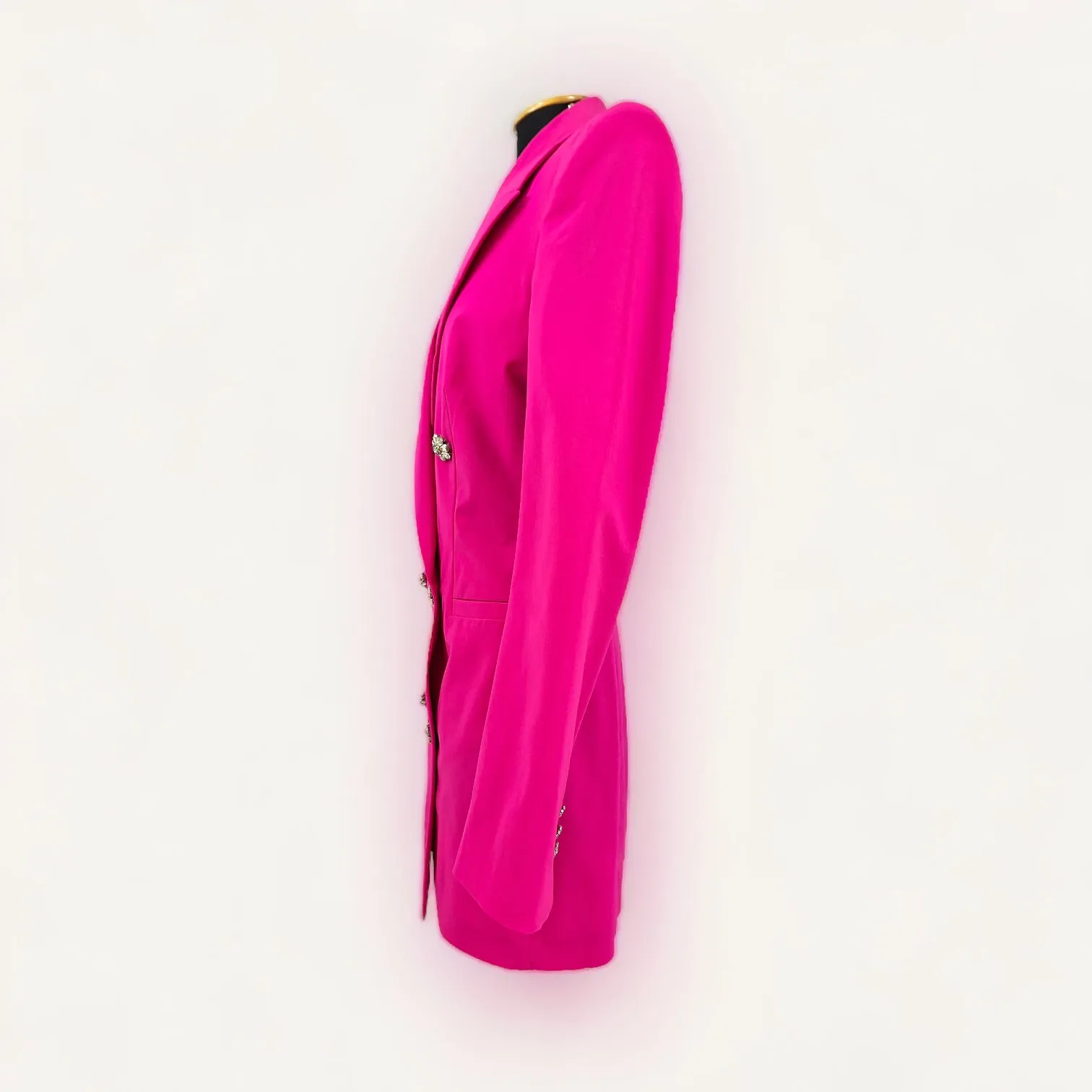 Blazer The Attico Pink com Botões em Pedraria