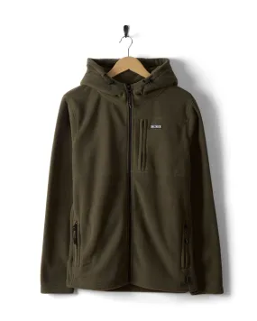 Green Bradford Mens Recycled Hooded Fleece Jacket
