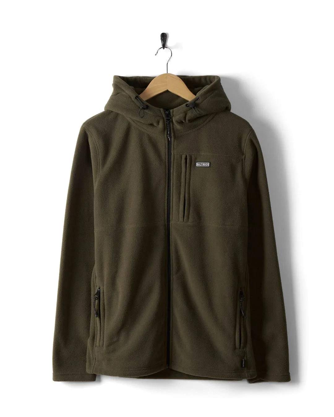 Green Bradford Mens Recycled Hooded Fleece Jacket