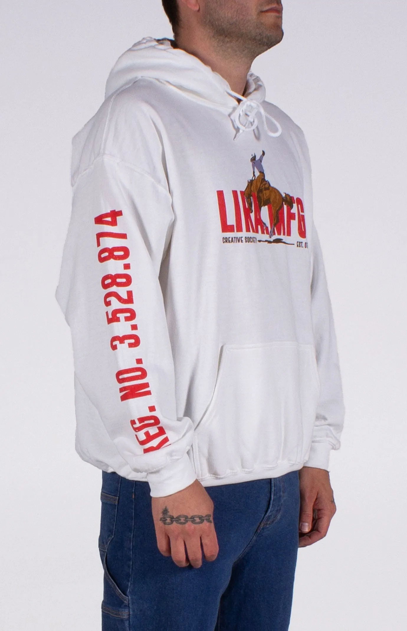Bronco Hoodie | White