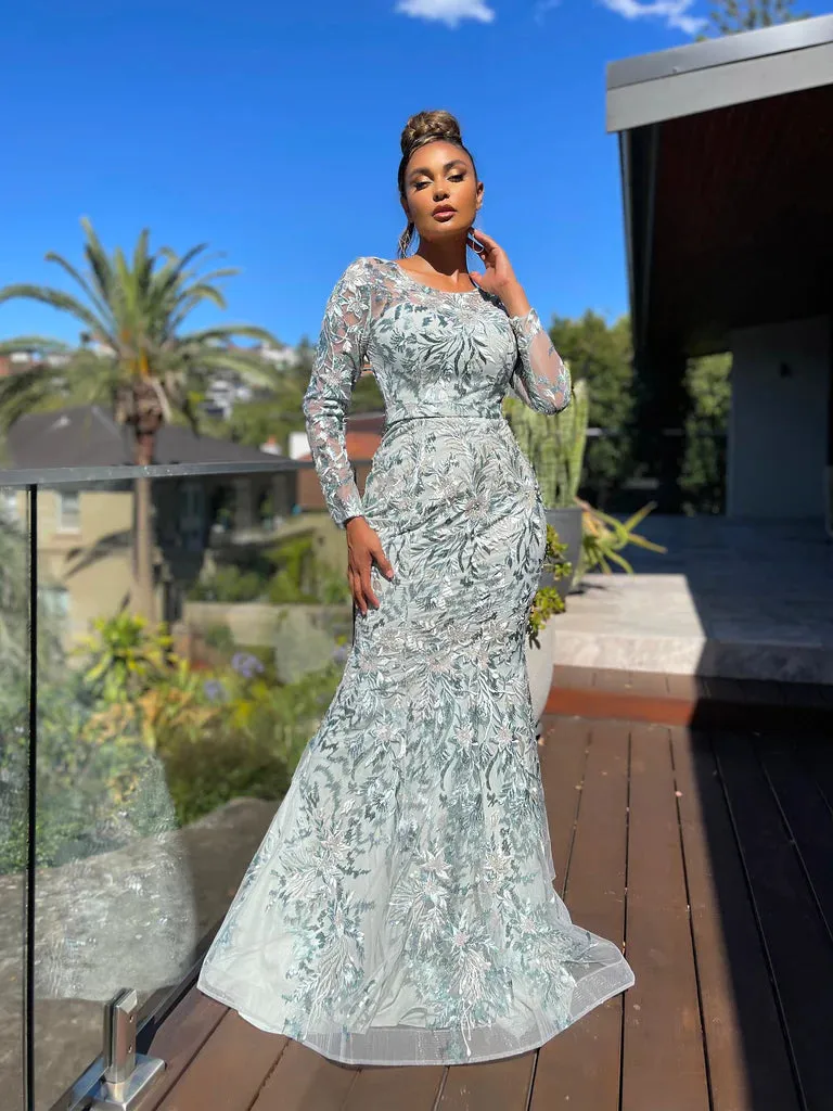 Cammi JX5057 Gown by Nicoletta - Sage