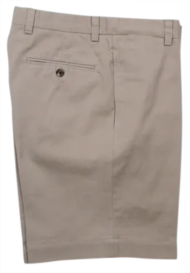 Charleston Khaki Washed Khaki Short<br>Flat Front<br>Regular Rise