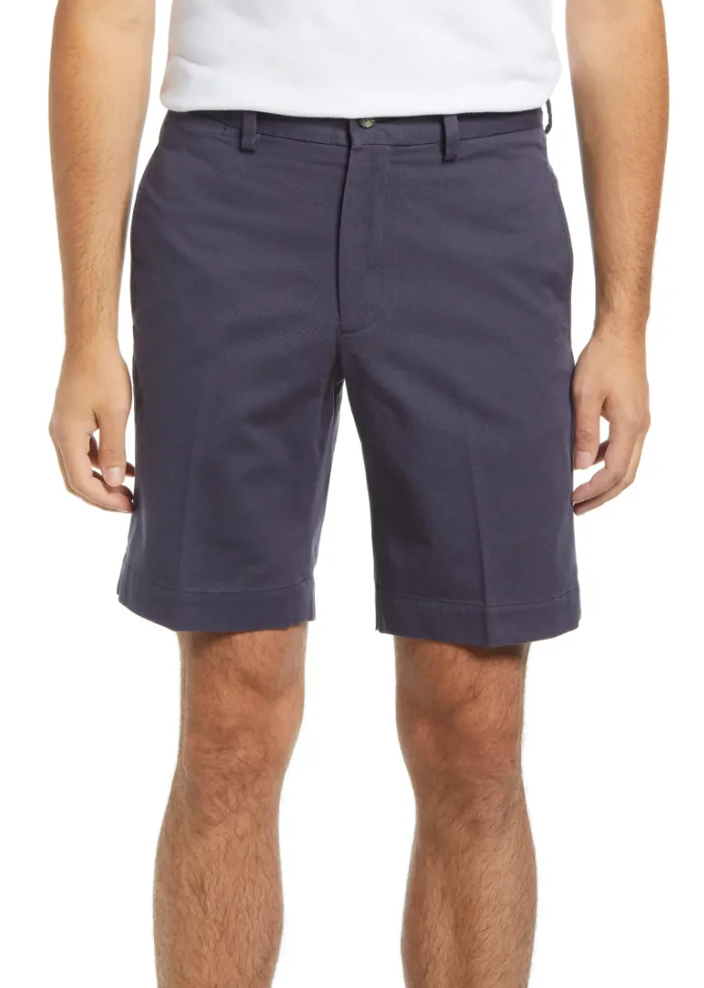 Charleston Khaki Washed Khaki Short<br>Flat Front<br>Regular Rise