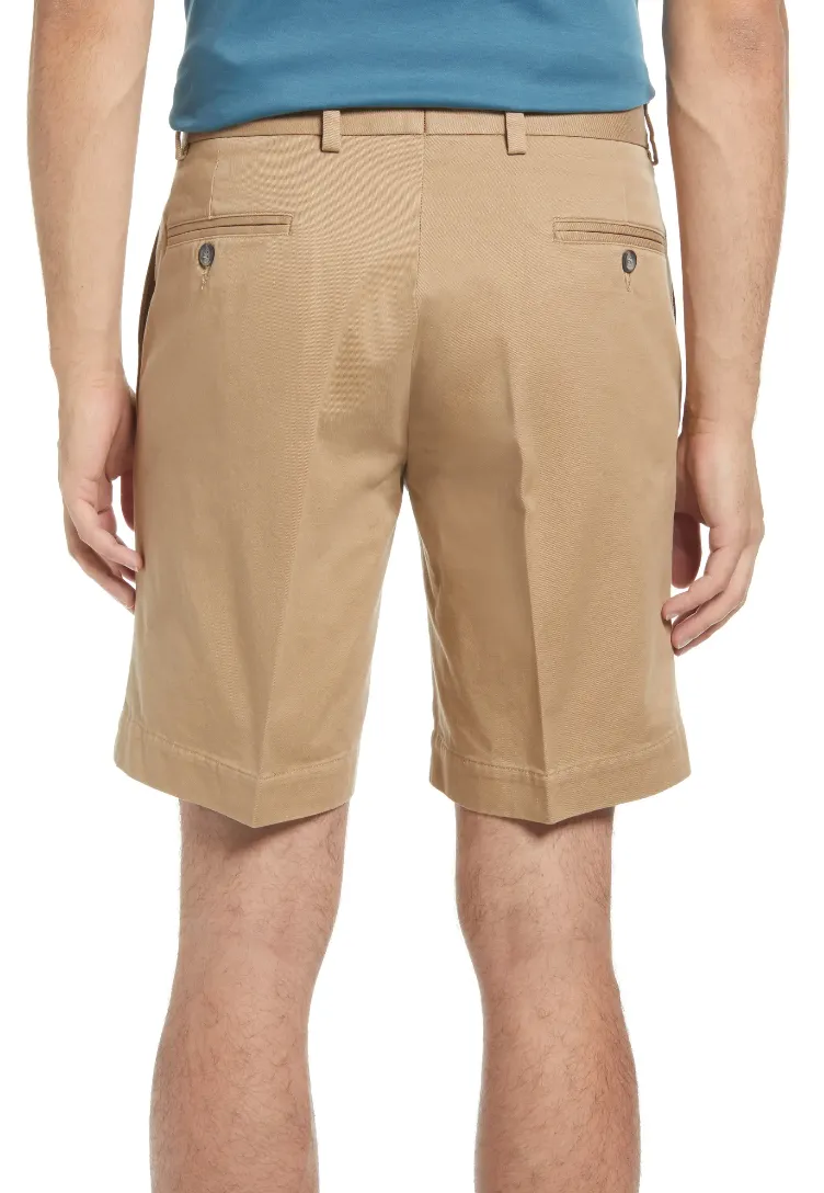 Charleston Khaki Washed Khaki Short<br>Flat Front<br>Regular Rise