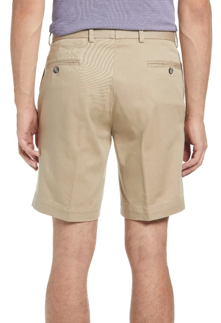 Charleston Khaki Washed Khaki Short<br>Flat Front<br>Regular Rise