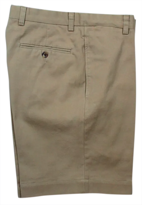 Charleston Khaki Washed Khaki Short<br>Flat Front<br>Regular Rise