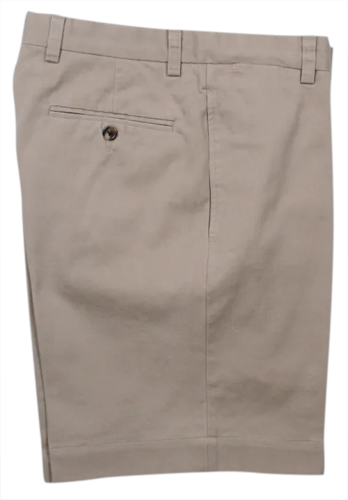 Charleston Khaki Washed Khaki Short<br>Flat Front<br>Regular Rise