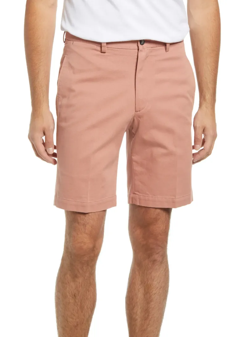 Charleston Khaki Washed Khaki Short<br>Flat Front<br>Regular Rise