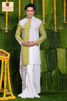 Chikonkari- Dheu Designer Dhoti(Optional)Kurta Set