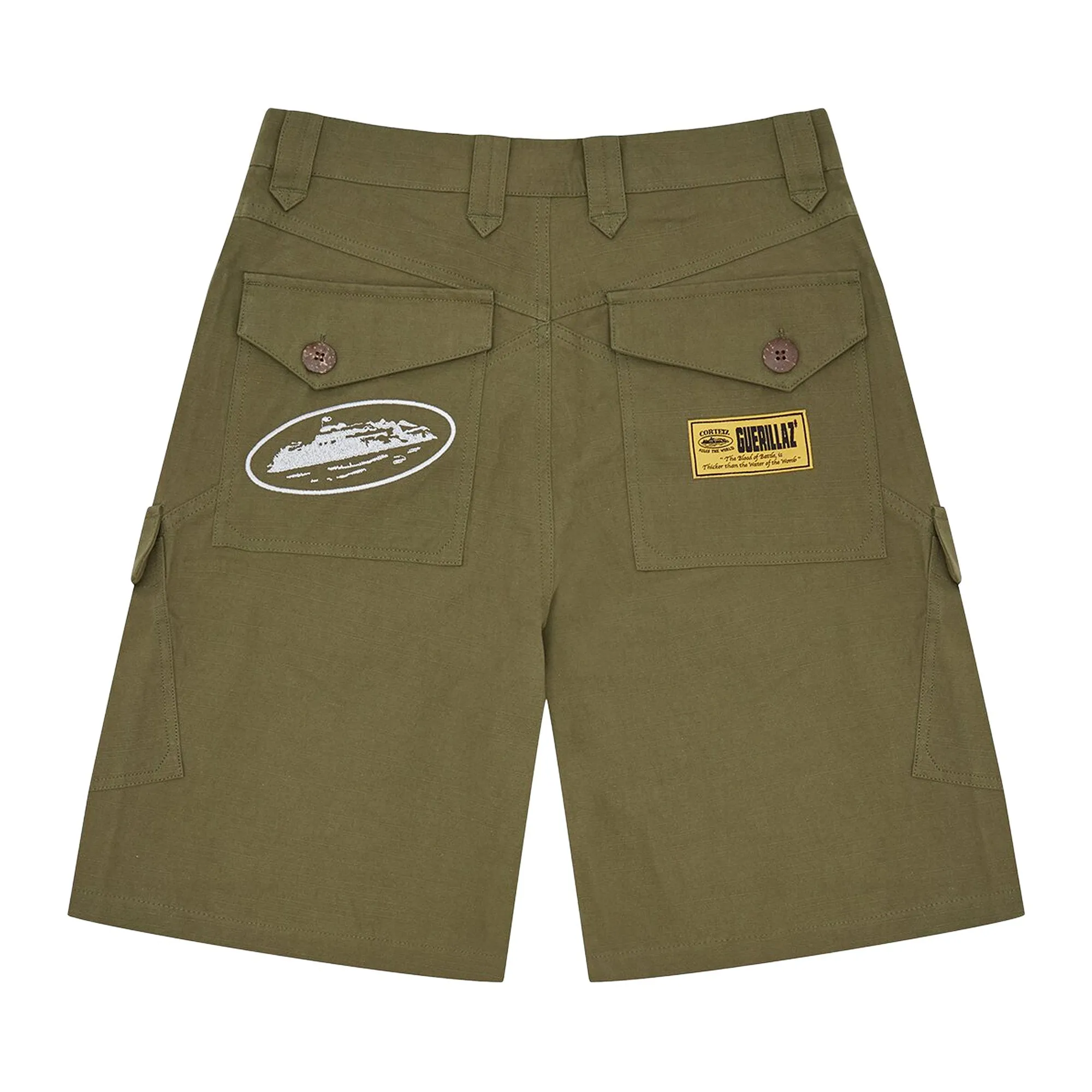 Corteiz Storm cargo shorts, khaki