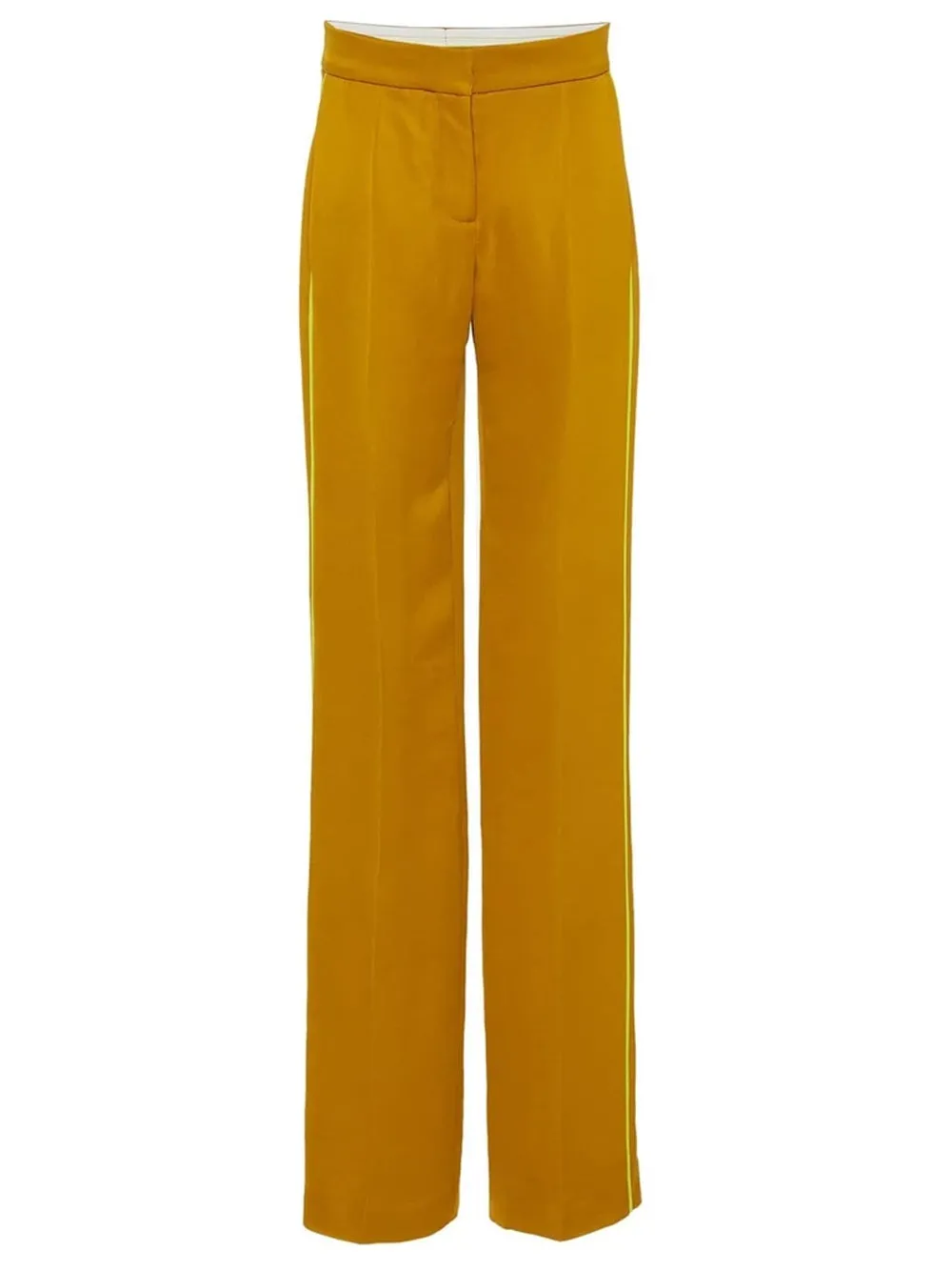 DALIDA Double-breasted Satin Blazer   Pants Matching Set in Gold