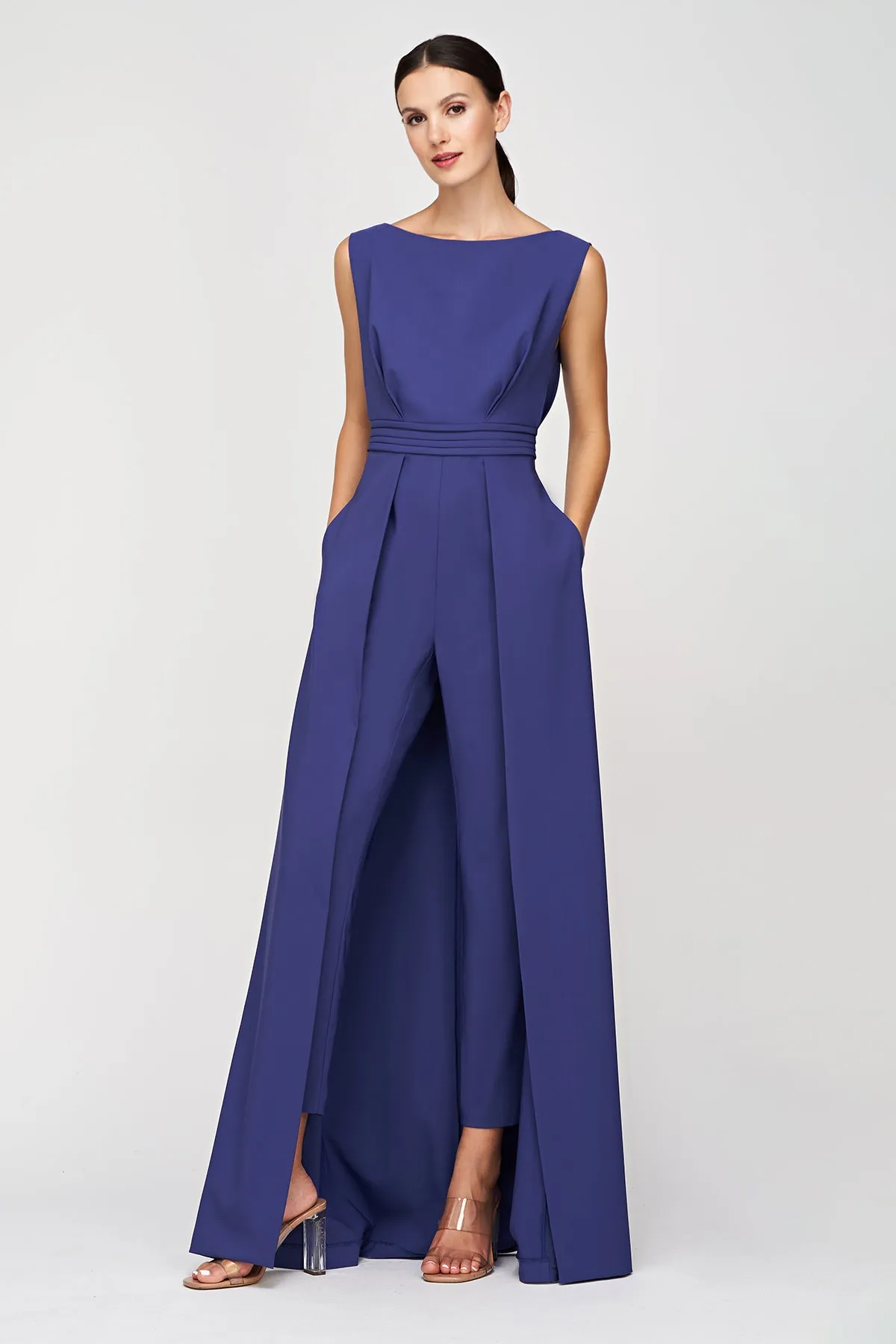 Walk-Through Jumpsuit with Demi-Inspired Design