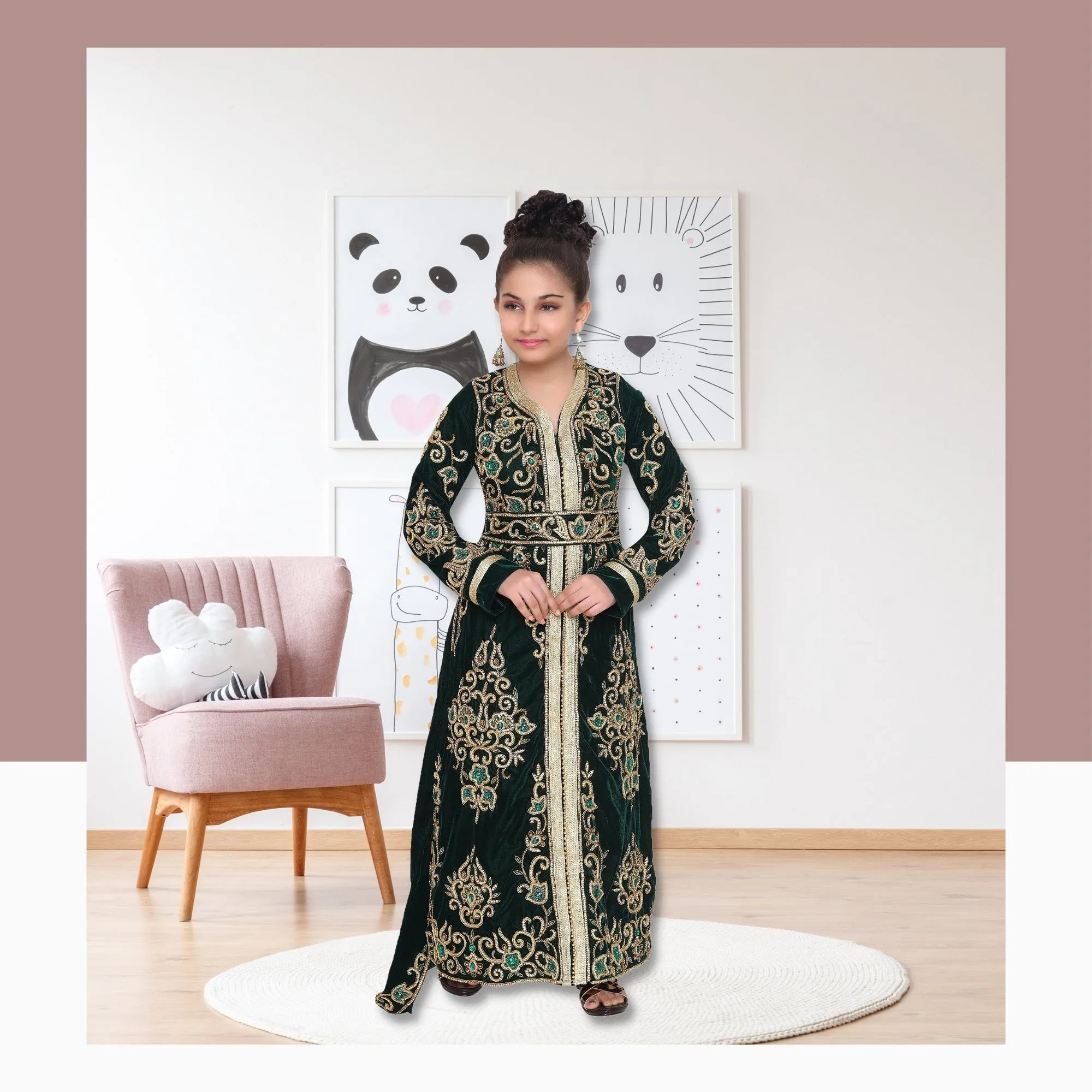 Designer Maxi Long Sleeve Kaftan