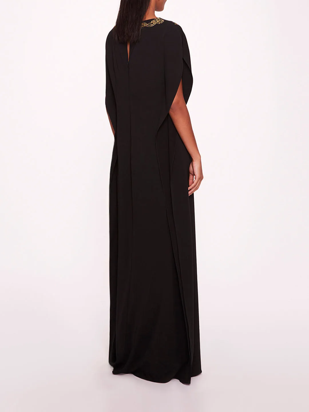 Embroidered Crepe Kaftan