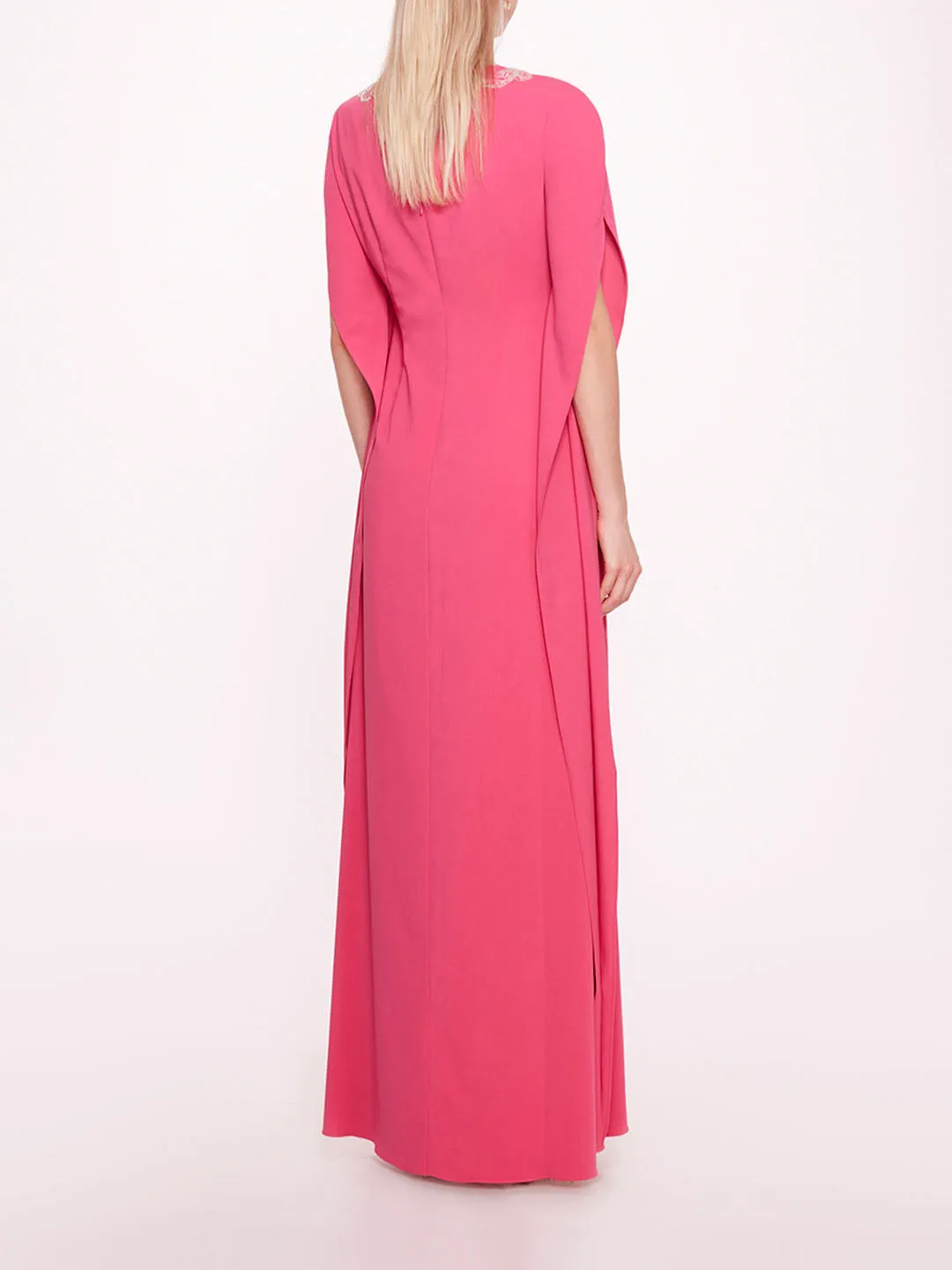 Embroidered Crepe Kaftan
