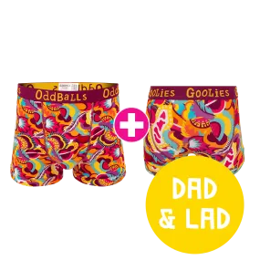 Festival Dad & Lad Bundle - Mens Boxer Shorts & Kids Boxer Shorts Bundle