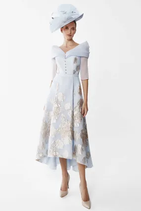 Gabriela Sanchez 7626 Azul Claro Dress