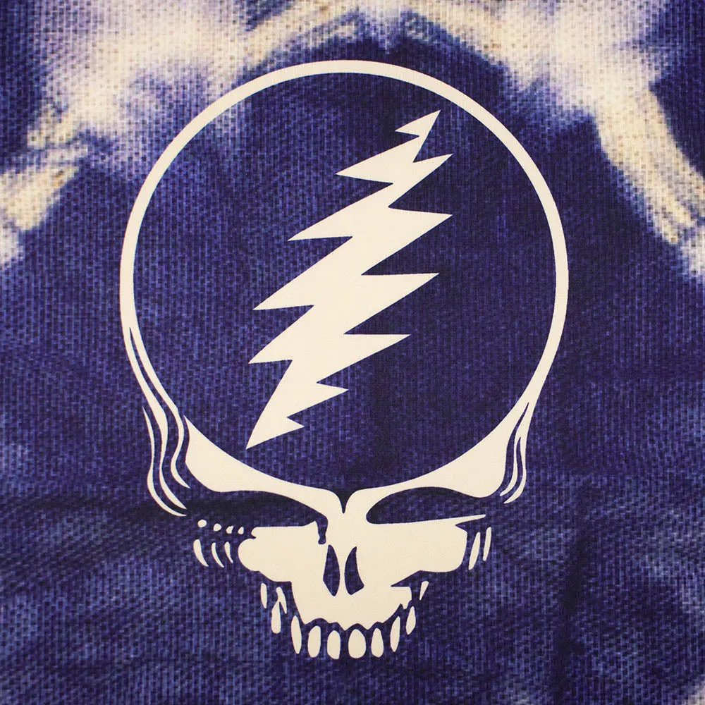 Grateful Dead | UPF 50 Swim Shirt Long Sleeve | Grateful Dead  Logo in Navy Tie-Dye