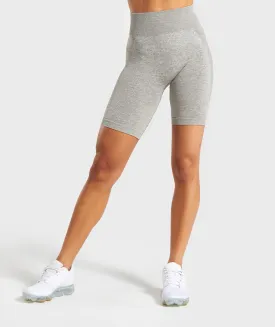 Gymshark Flex Cycling Shorts - Khaki Marl/Taupe