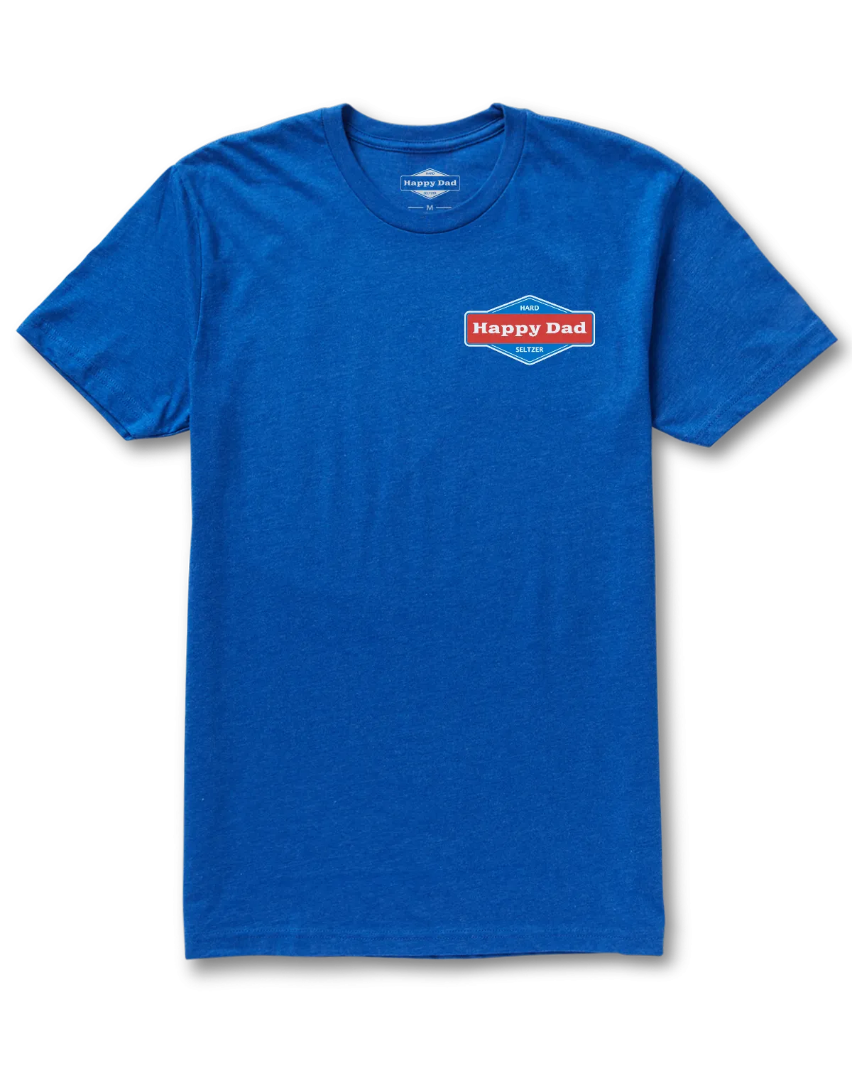 Happy Dad Front and Back Logo Tee (Royal)